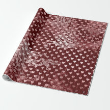 Royal Hearts Baroque Ro Guld Hearts Burgundy