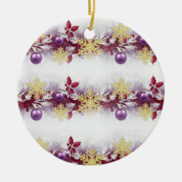 Royal Holiday Garland — Festiv Ornamentdesign Julgransprydnad Keramik
