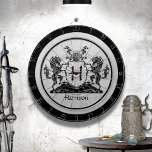 Royal Horse Vapensköld Monogram Darttavla<br><div class="desc">Royal Horse Vapensköld Monogram Dart Board är en elegant som kompletterar din hemunderhållning. Gör en underbar gåva. Anpassa med din namnfras eller text.</div>