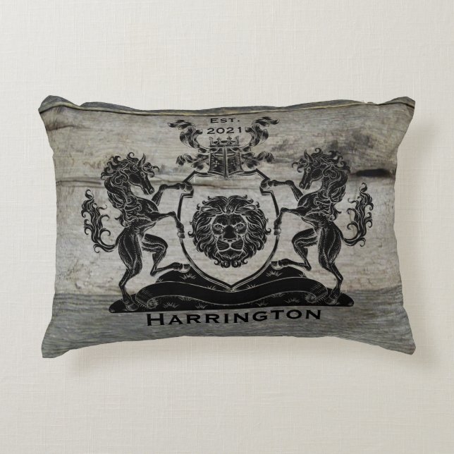 Royal Horse Vapensköld Stil Pillow Prydnadskudde (Framsidan)