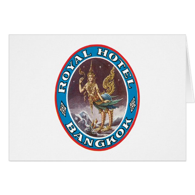 Royal Hotel Bagkok Hälsningskort (Framsidan Horizontal)