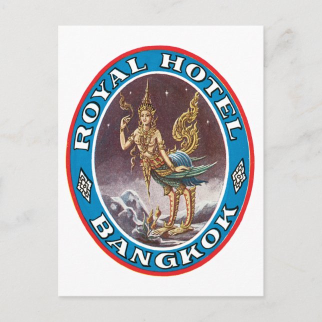 Royal Hotel Bagkok Vykort (Framsida)