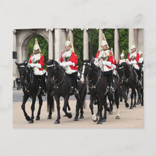 Royal Household Cavalry, London, England Vykort