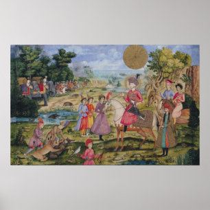 Royal Hunt, från Isfahan, Iran Poster