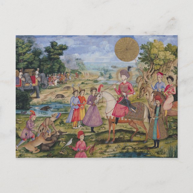 Royal Hunt, från Isfahan, Iran Vykort (Framsida)