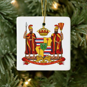 Royal Jackande Arm från Konungariket Hawaii Julgransprydnad Keramik