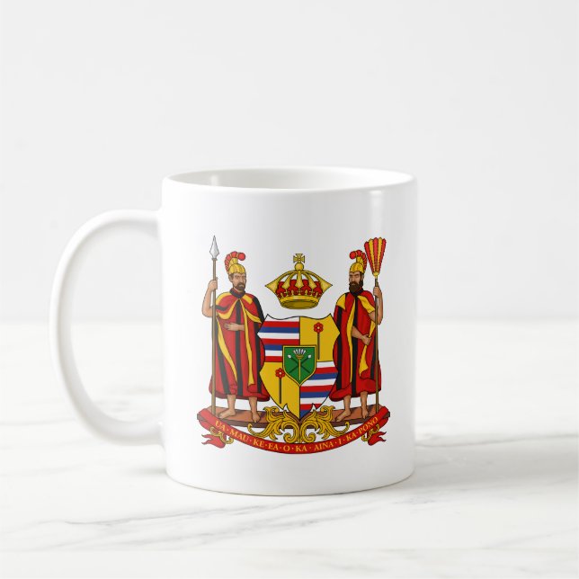Royal Jackande Arm från Konungariket Hawaii Kaffemugg (Vänster)