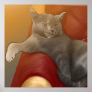 Royal Kitten Kung Poster