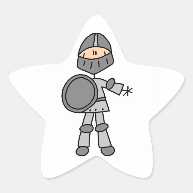Royal Knight Stjärnformat Klistermärke (Framsida)