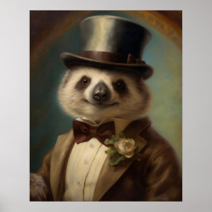 Royal Koala-utskrift, utskriven djurutskrift, renä Poster