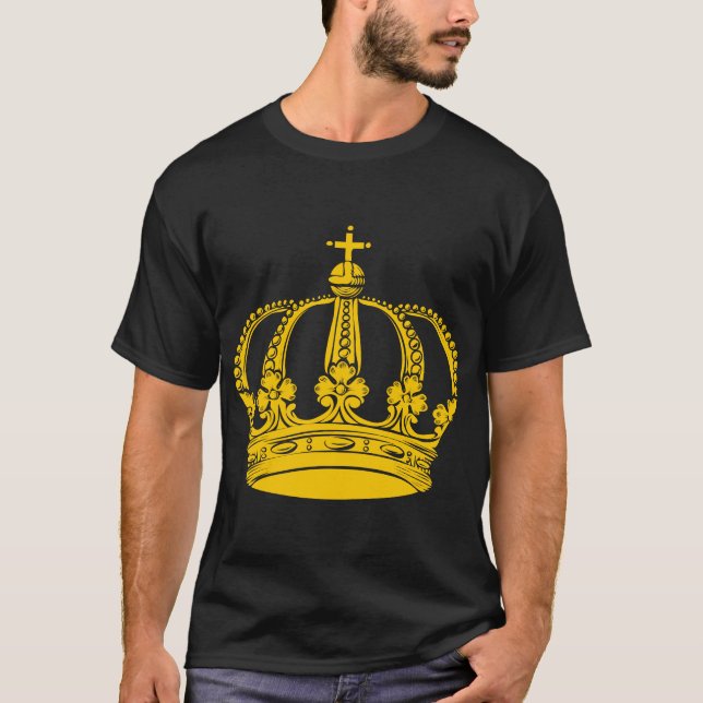 Royal Krona 02 - Gult T Shirt (Framsida)