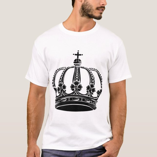 Royal Krona 02 - Svart T-shirt (Framsida)
