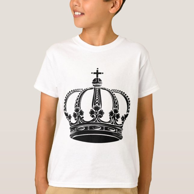 Royal Krona 02 - Svart Tee Shirt (Framsida)