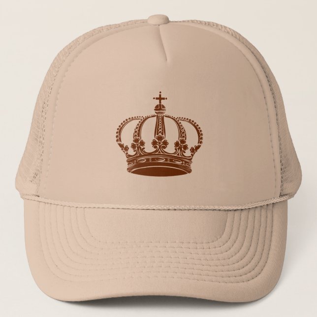 Royal Krona 02 - Valnötter Truckerkeps (Framsida)