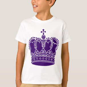 Royal Krona - djup Lila Tee Shirt