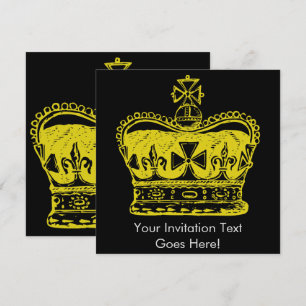 Royal Krona Graphic Inbjudningar