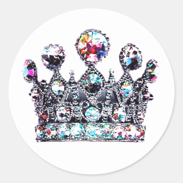 Royal Krona-klistermärken Runt Klistermärke (Framsida)