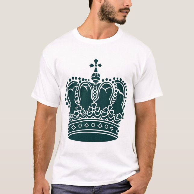 ROYAL KRONA - MÖRK GRÖNT TEE (Framsida)