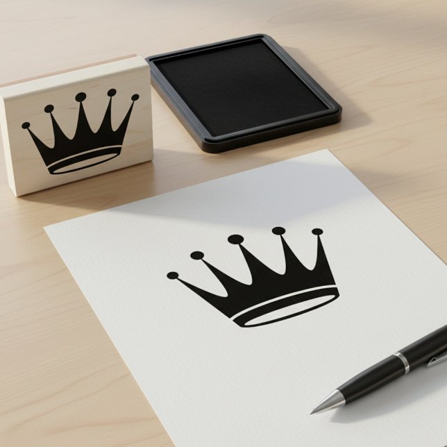 Royal Krona Rubber Frimärke Stämpel (Royal Crown Rubber Stamp)