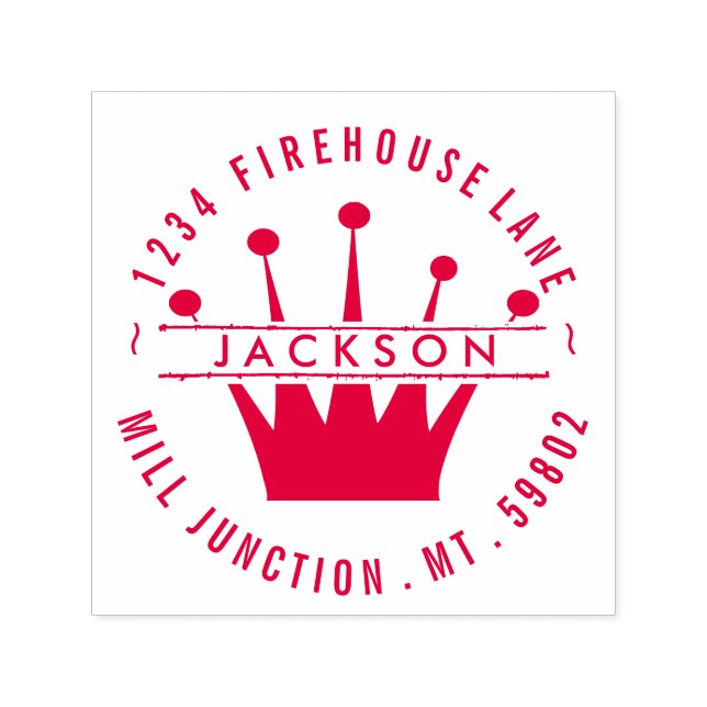 Royal Krona självinkande Returadress Frimärke Självfärgande Stämpel (Design)