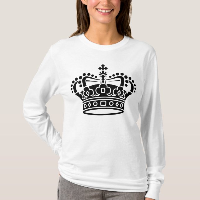 Royal Krona - svart T-shirt (Framsida)