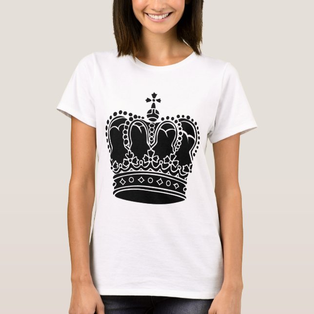 Royal Krona - svart T Shirt (Framsida)