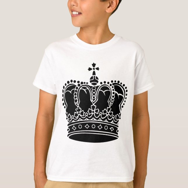 Royal Krona - svart Tee (Framsida)
