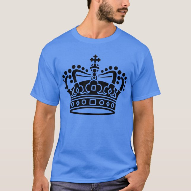 Royal Krona - svart Tee Shirt (Framsida)