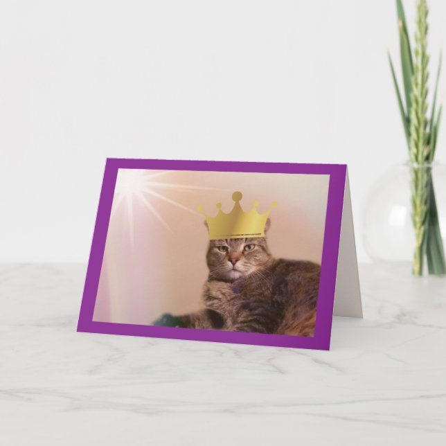 Royal Kung Cat Fars dag Kort (Framsida)