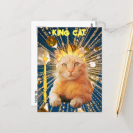 Royal Kung Cat FUNNY FOR Cat Lovers Pet Groomers Vykort