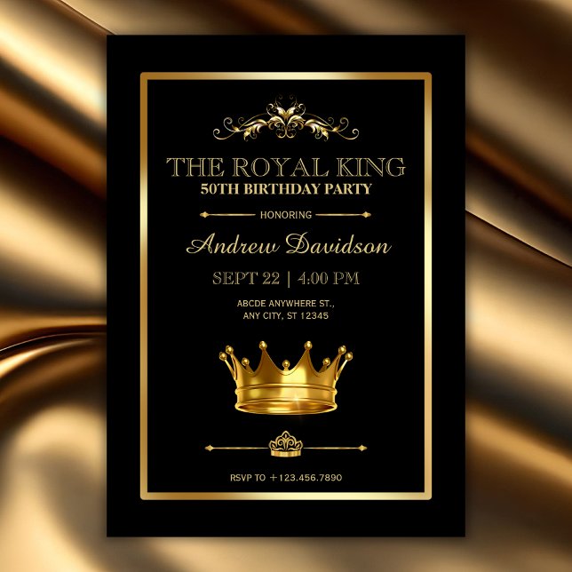 Royal Kung födelsedag Inbjudningar (Skapare uppladdad)