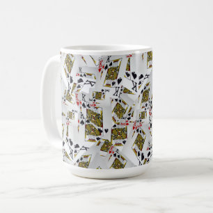 "Royal Lagrar: A Stack of Kung Poker Cards" Kaffemugg