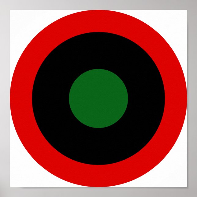 Royal Libyan Luft Force Roundel (1951-1969) Poster (Framsidan)