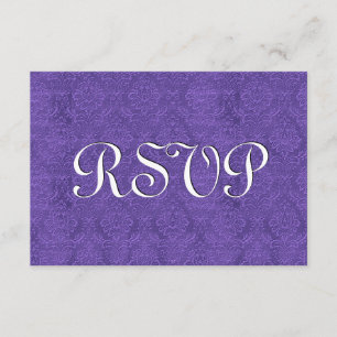 Royal Lila Damask OSA Bröllop svar S210