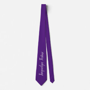 Royal Lila - Elegant - modernt ditt namn Slips