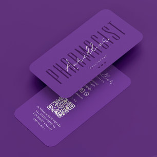 Royal Lila Farmakoterapeutisk Professionell Visitkort