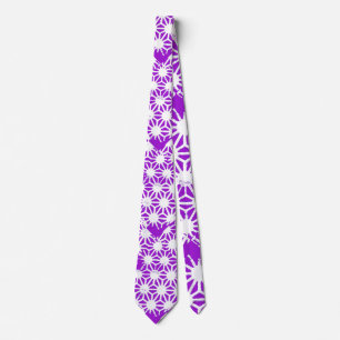 Royal lila geometrisk mönster slips