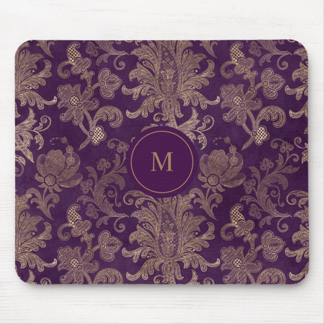 royal lila guld damm monogram musmatta (Framsidan)