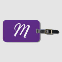 Royal Lila Initial Brev Monogram Modern Stil