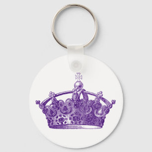 Royal Lila Krona Nyckelring