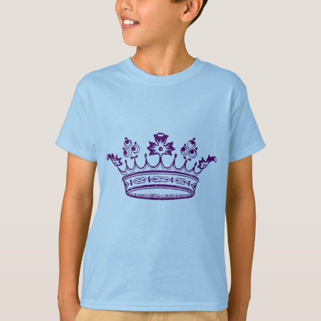 Royal Lila Krona T-shirt (Framsida)