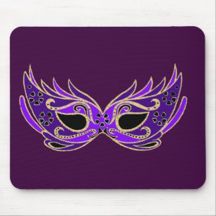 Royal lila maskerad maskering musmatta