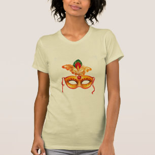 Royal lila maskmaskmardi gras tee