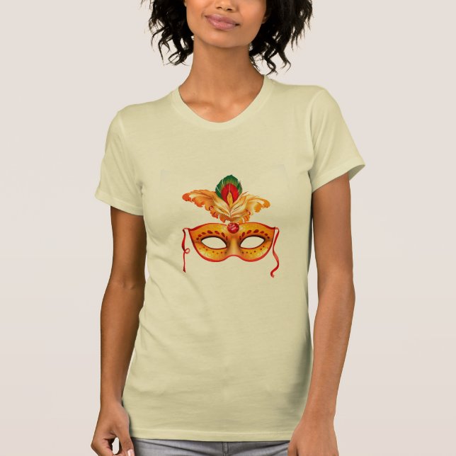 Royal lila maskmaskmardi gras tee (Framsida)