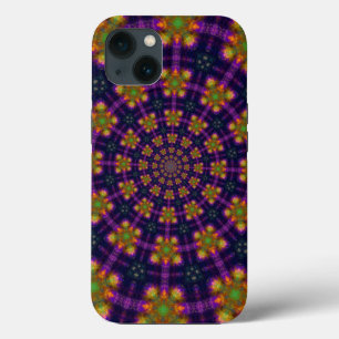 Royal Lila och Guld Kaleidoscope Mönster