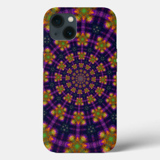 Royal Lila och Guld Kaleidoscope Mönster