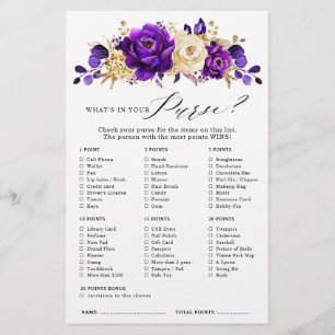 Royal Lila Violet Guld Blommigt Möhippa Game