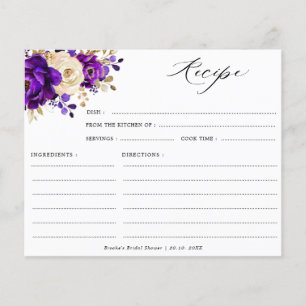 Royal Lila Violet Guld Möhippa Recept