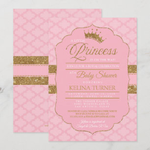 Royal Lilla prinsessan Babyskons inbjudan