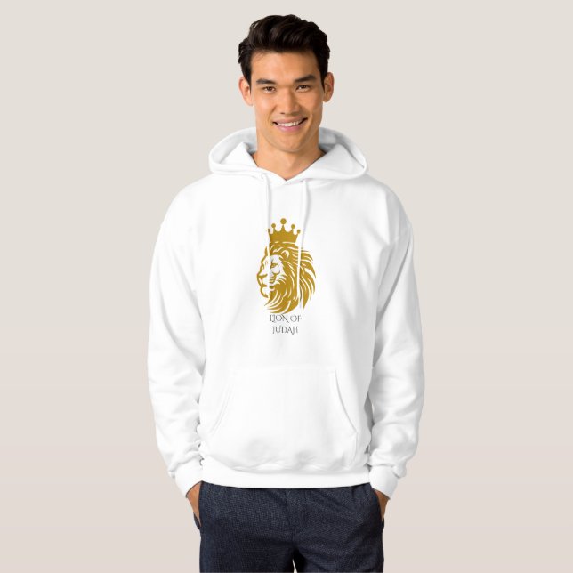 Royal Lion of Judah Christian Hoodie - King of Kin (Hel framsida)